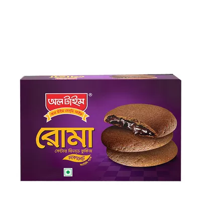 অল টাইম রোমা চকোলেট কুকিজ ১৫০ গ্রাম