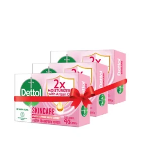 ডেটল বাথিং সোপ বার স্কিনকেয়ার ৭৫ গ্রাম (কম্বো প্যাক) ৩ টি